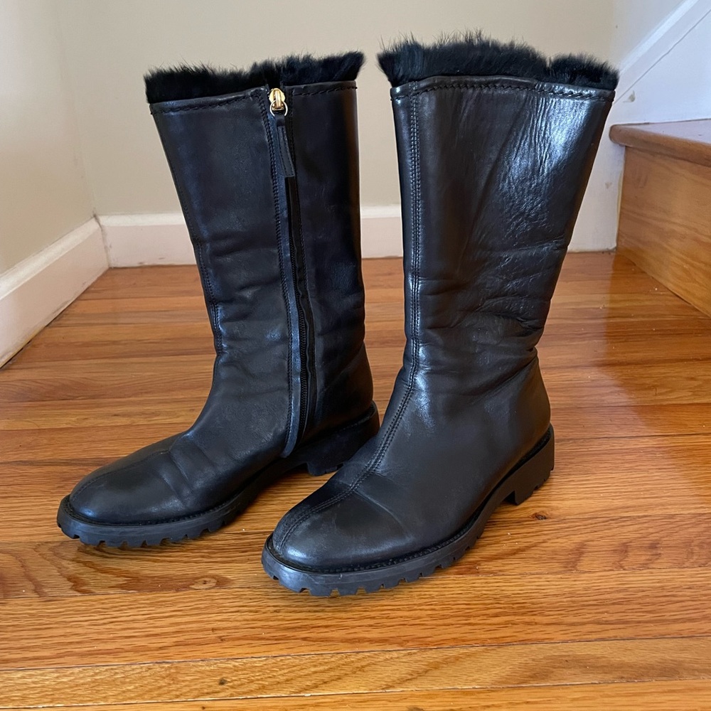 VICINI shearling leather boots